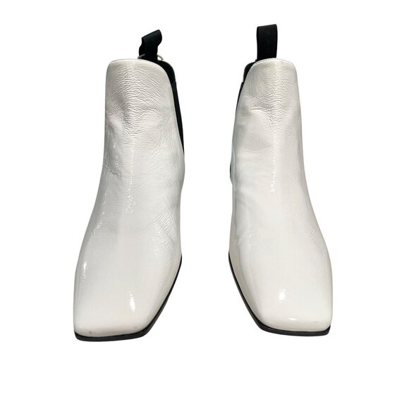 Giuseppe Zanotti Pigalle Ankle Boots Leather White NWT Size 37.5 US 7.5 - Picture 3 of 11